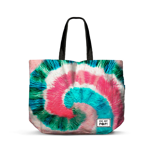 Oh My Pop Voyage-Bolsa de la Compra Tote Shopping FAN Horizontal, Negro