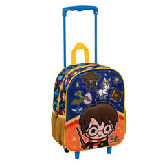 Harry Potter Crest 3D Backpack with Wheels Small, Orange