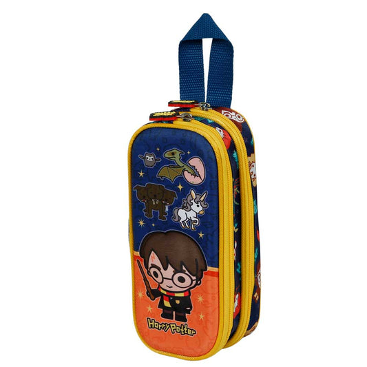 Harry Potter Crest-Double 3D Orange Pencil Case
