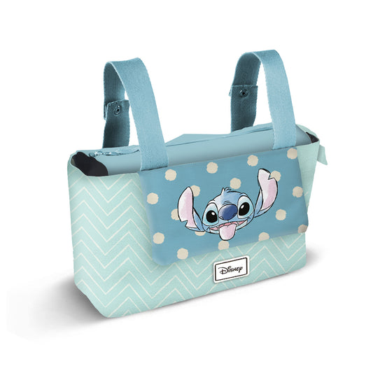 Disney Lilo and Stitch Lovely-Hamper Mommy Baby Stroller Organizer Bag, Blue