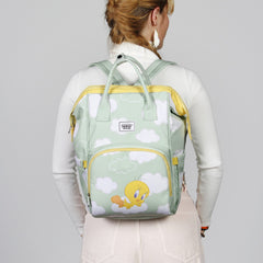 Looney Tunes Tweety (Piolín) Clouds-Mochila Mommy, Verde