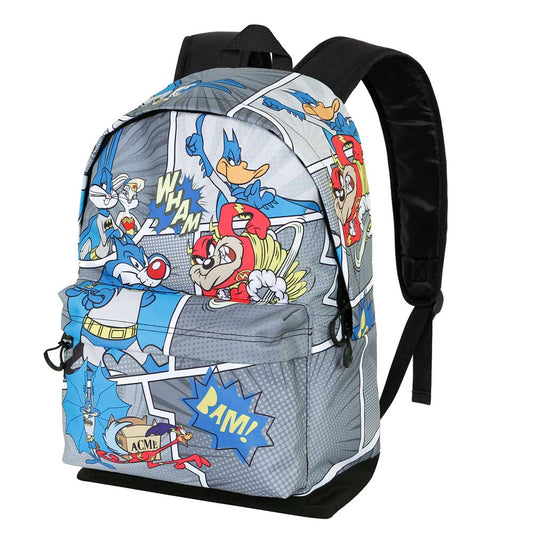 Looney Tunes Batman Comic-Mochila HS FAN 2.0, Multicolor