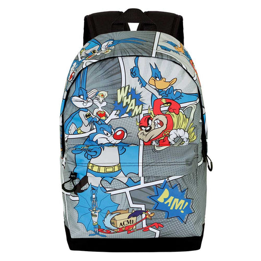 Looney Tunes Batman Comic-Mochila HS FAN 2.0, Multicolor