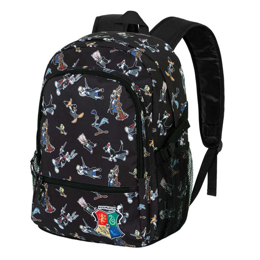 Looney Tunes Harry Tunes-Mochila Fight FAN 2.0, Negro