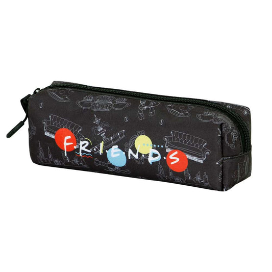 Friends Lights-Estuche Portatodo Cuadrado FAN 2.0, Negro