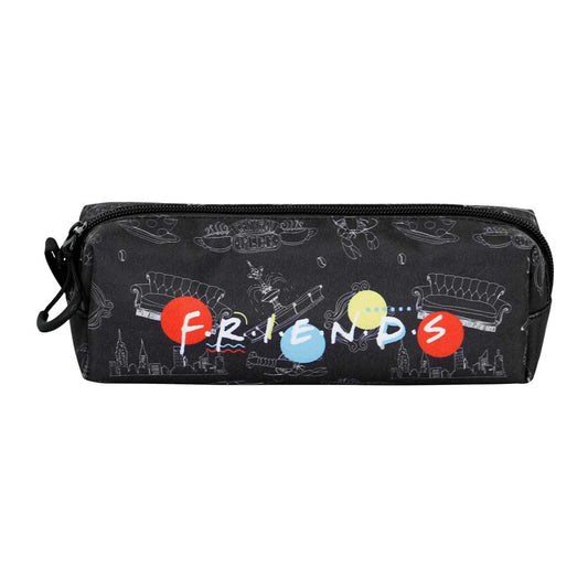 Friends Lights-Estuche Portatodo Cuadrado FAN 2.0, Negro