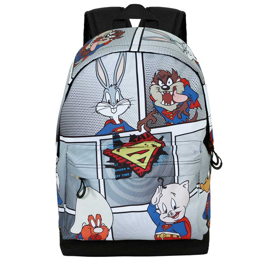 Looney Tunes Super Tunes-Mochila HS FAN 2.0, Gris