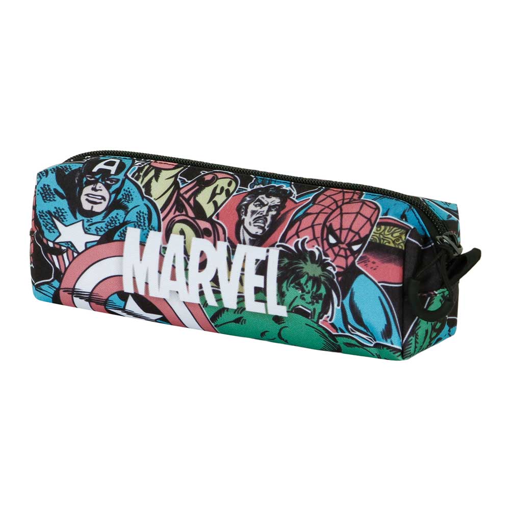 Marvel Heroes-Astuccio Quadrato FAN 2.0, Multicolore