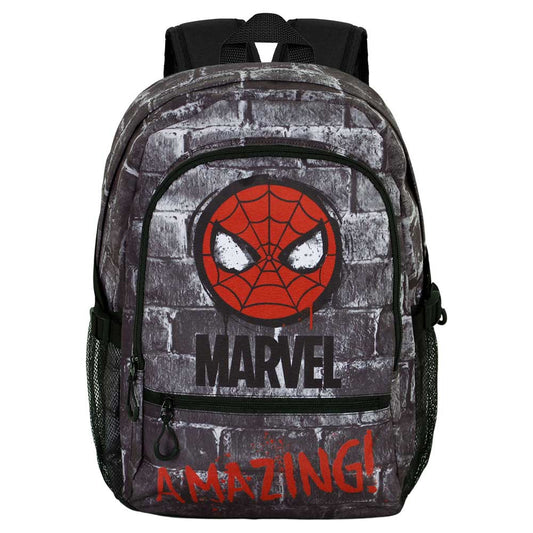 Marvel Spiderman Amazing-Mochila Fight FAN 2.0, Multicolor