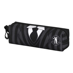 Wednesday Miércoles Uniform-Estuche Portatodo Cuadrado FAN 2.0, Negro