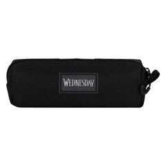 Wednesday Miércoles Uniform-Estuche Portatodo Cuadrado FAN 2.0, Negro