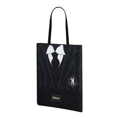 Wednesday Miércoles Uniform-Bolsa de la Compra Shopping Bag, Negro