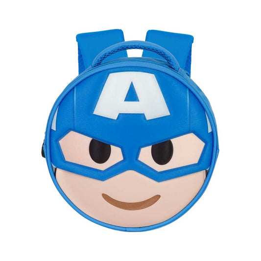 Marvel Captain America Send-Emoji Backpack, Blue