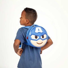 Marvel Captain America Send-Emoji Backpack, Blue