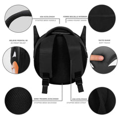 DC Comics Batman Send-Backpack Emoji, Black