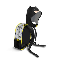 DC Comics Batman Chibi-Hooded Hooded Backpack, Gray