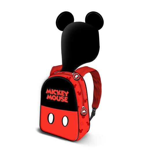 Disney Mickey Mouse Clever-Hood Hooded Backpack, Black