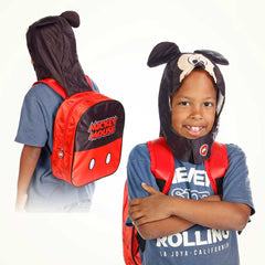 Disney Mickey Mouse Clever-Hood Hooded Backpack, Black