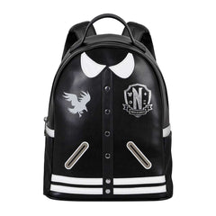 Wednesday Varsity Casual-Casual Backpack, Black