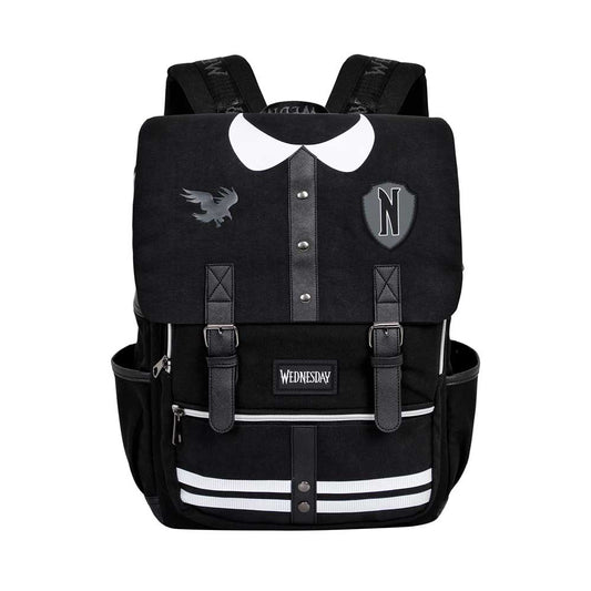 Wednesday Mercoledì Varsity-Zaino Oxford, Nero