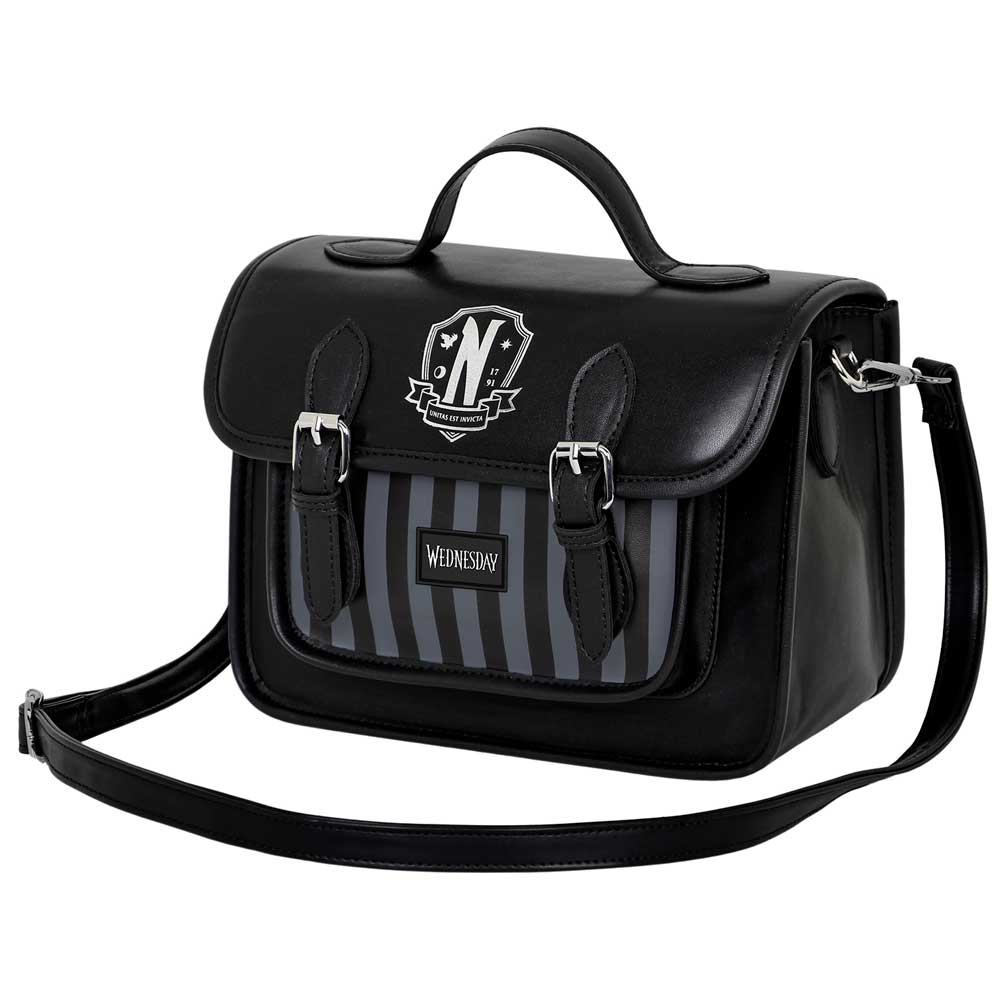 Wednesday Original-Satchel Shoulder Bag-Backpack, Black