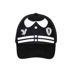 Wednesday Miércoles Varsity-Gorra Infantil, Negro