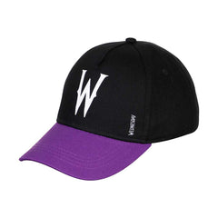 Wednesday Miércoles W-Gorra Infantil, Negro