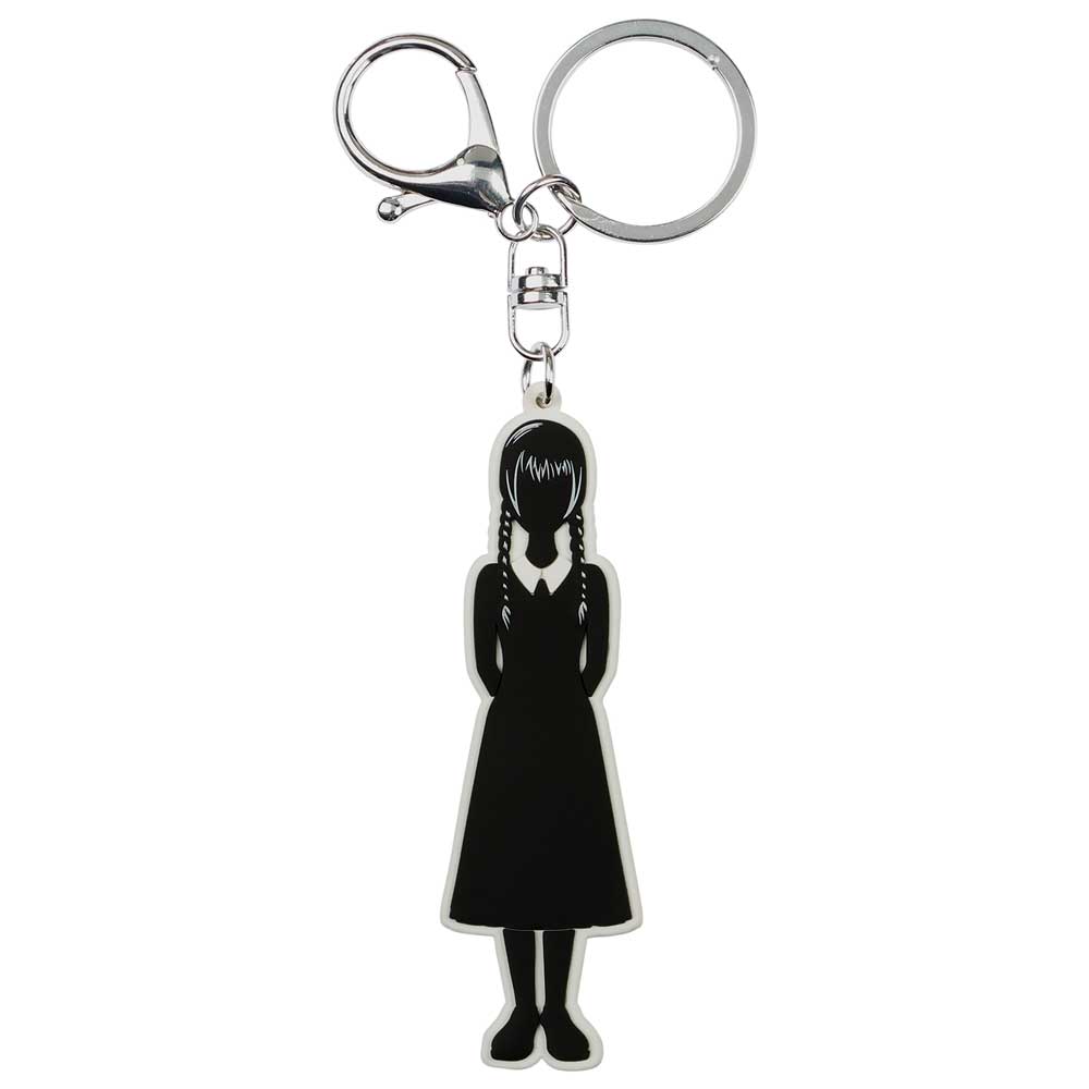 Wednesday Body-Brand Keychain, Black