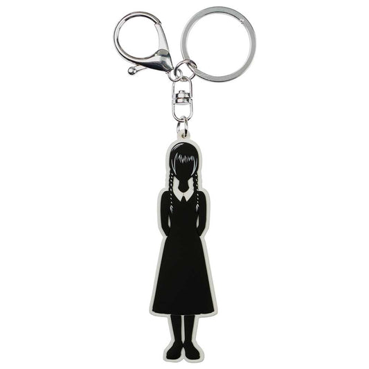 Wednesday Body-Brand Keychain, Black