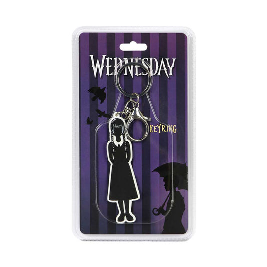 Wednesday Body-Brand Keychain, Black