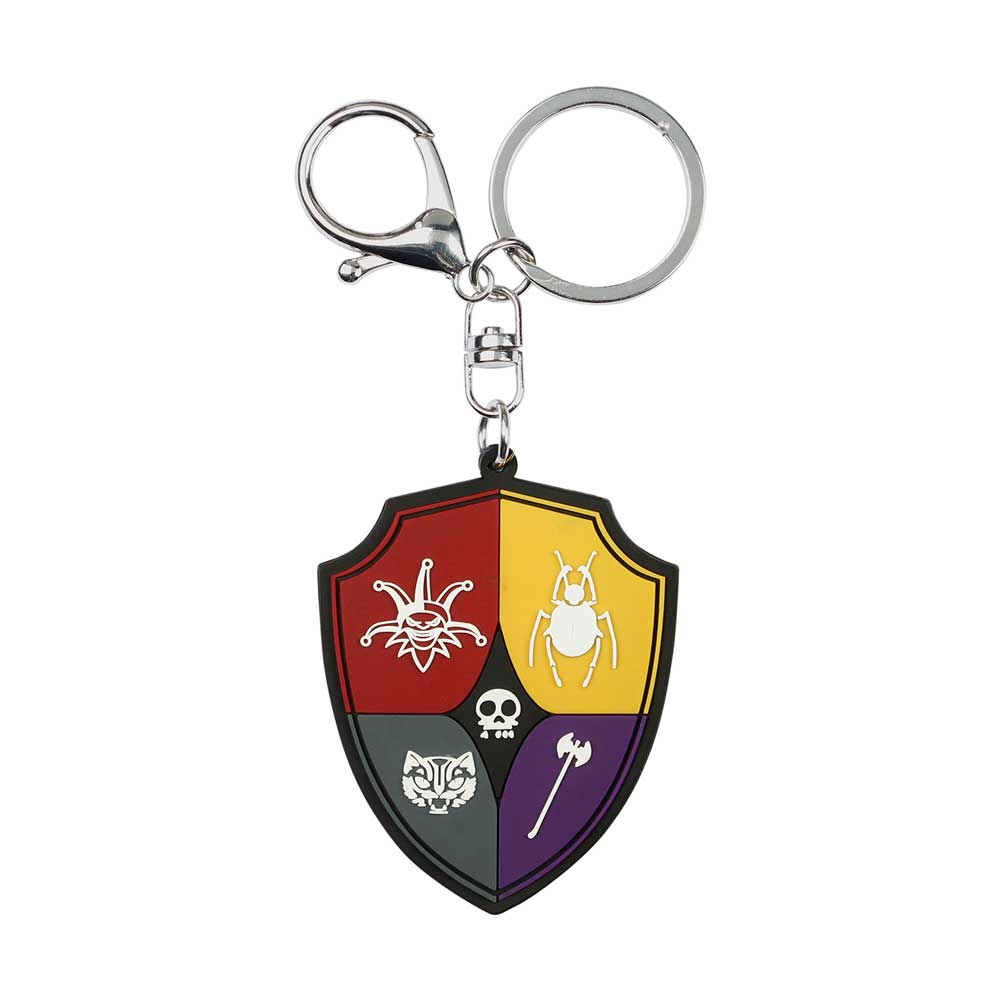 Wednesday Crest-Brand Keychain, Multicolour