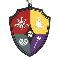 Wednesday Crest-Brand Keychain, Multicolour