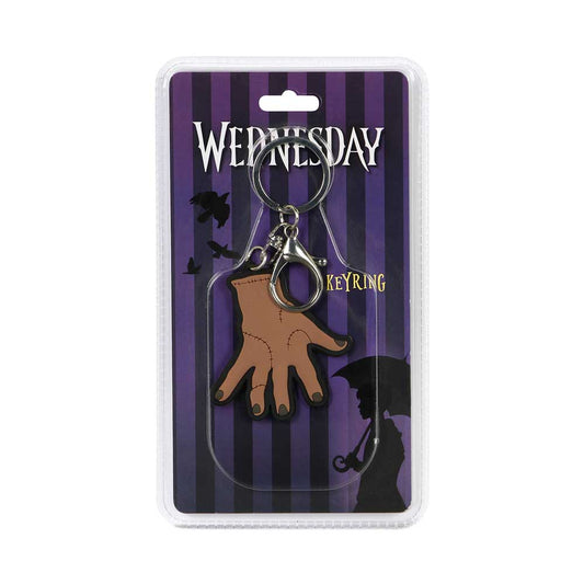 Wednesday Thing-Brand Keychain, Off-white