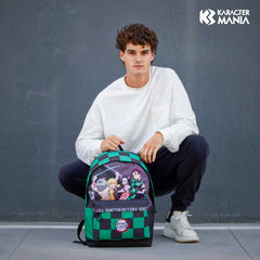 Demon Slayer Akushon-Backpack HS FAN 2.2, Multicolor