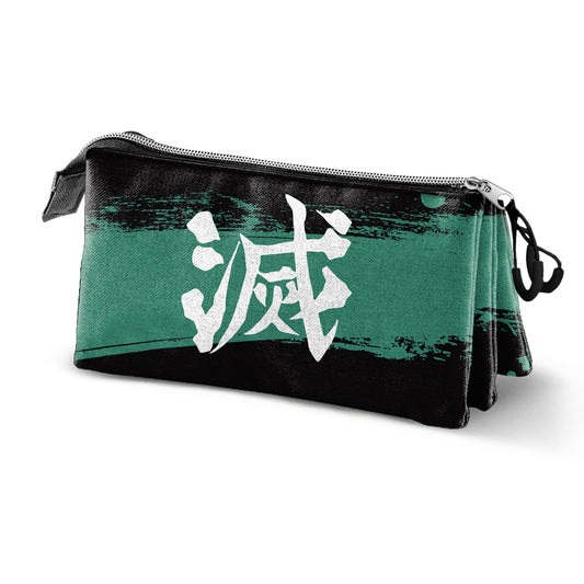 Demon Slayer Sutoriku-Three-Pocket Case, Multicolor