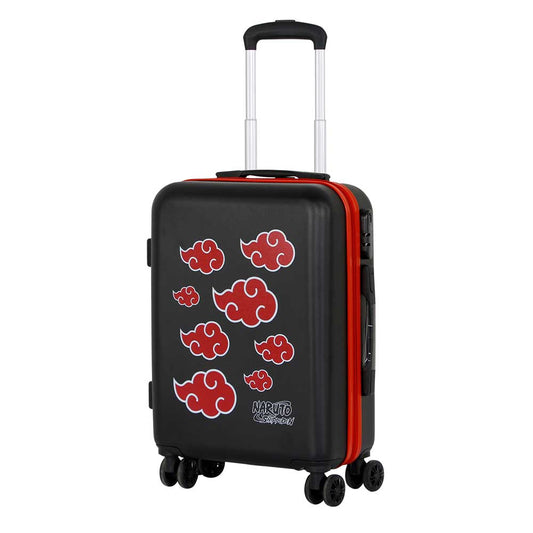 Naruto Clouds-ABS 4-Wheel Cabin Suitcase, Black