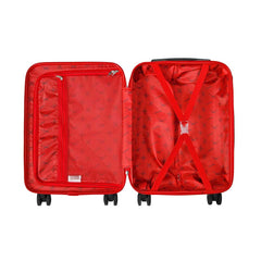Naruto Clouds-ABS 4-Wheel Cabin Suitcase, Black
