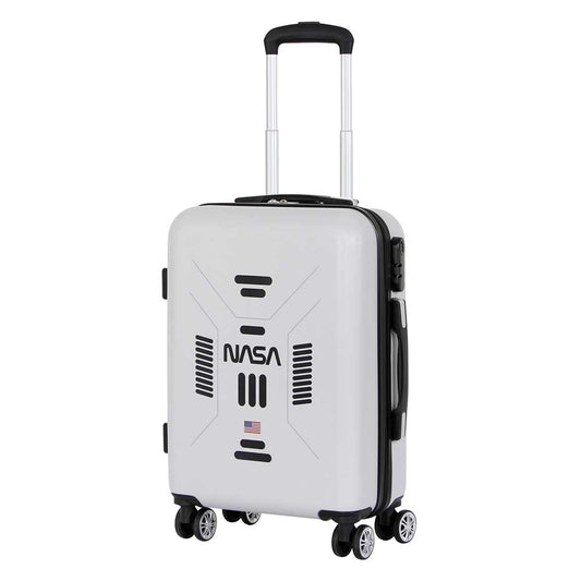 NASA Spaceship-ABS 4-Wheel Cabin Suitcase, White