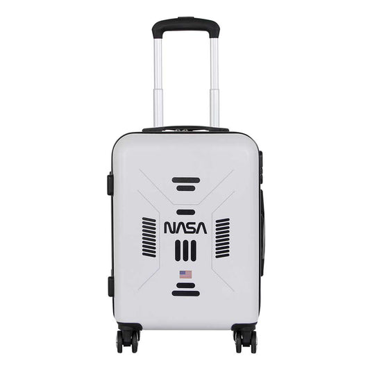 NASA Spaceship-ABS 4-Wheel Cabin Suitcase, White