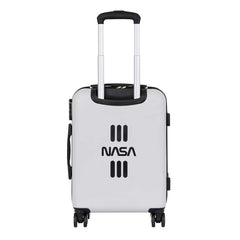 NASA Spaceship-ABS 4-Wheel Cabin Suitcase, White