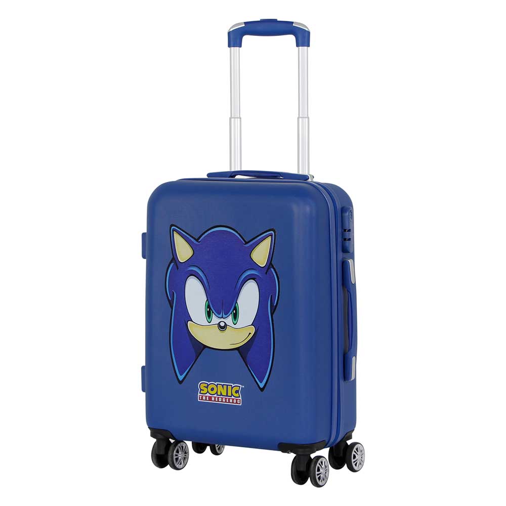 Sonic The Hedgehog - SEGA Sight-Maleta de Cabina ABS 4 Ruedas, Azul