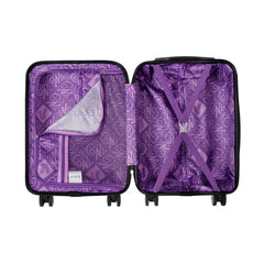 Wednesday Miércoles Uniform-Maleta de Cabina ABS 4 Ruedas, Negro