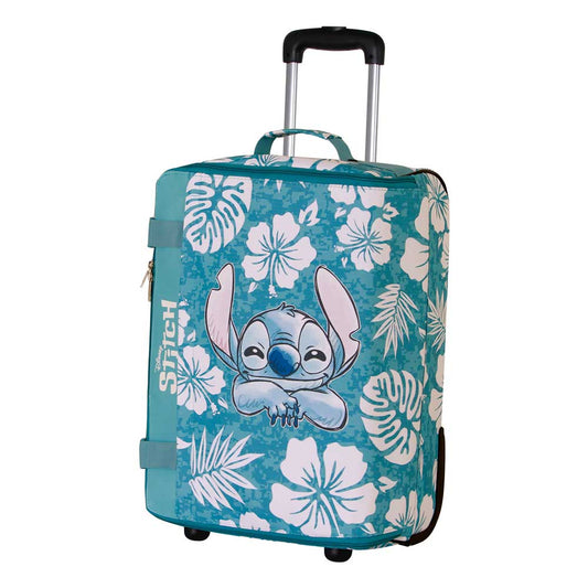 Disney Lilo and Stitch Aloha-Foldable Cabin Suitcase, Blue