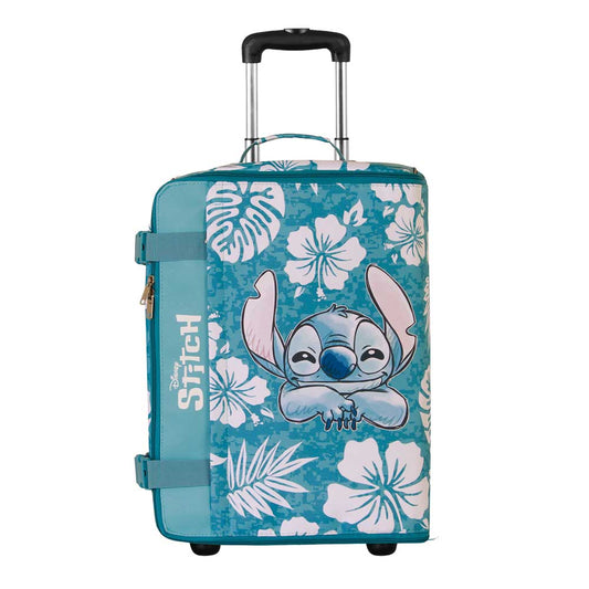 Disney Lilo and Stitch Aloha-Foldable Cabin Suitcase, Blue