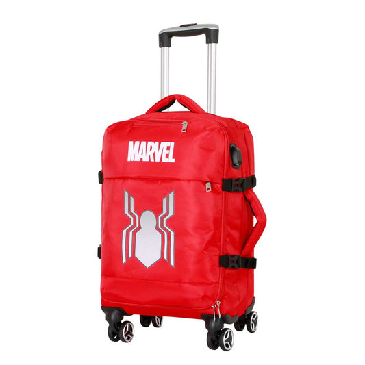 Marvel Spiderman Spider-Valigia da Cabina 4 Ruote, Rosso