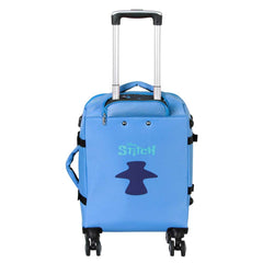 Disney Lilo and Stitch Face-4-Wheel Cabin Suitcase, Blue
