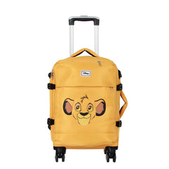 Disney Lion King Face-4-Wheel Cabin Suitcase, Yellow