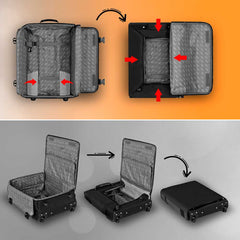 Disney Mickey Mouse Surprise-Foldable Cabin Suitcase, Black