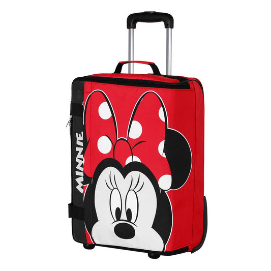 Disney Minnie Mouse Curious-Foldable Cabin Suitcase, Red