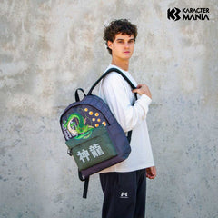 Dragon Ball (Bola de Dragón) Shenron-Mochila HS PLUS, Azul Oscuro
